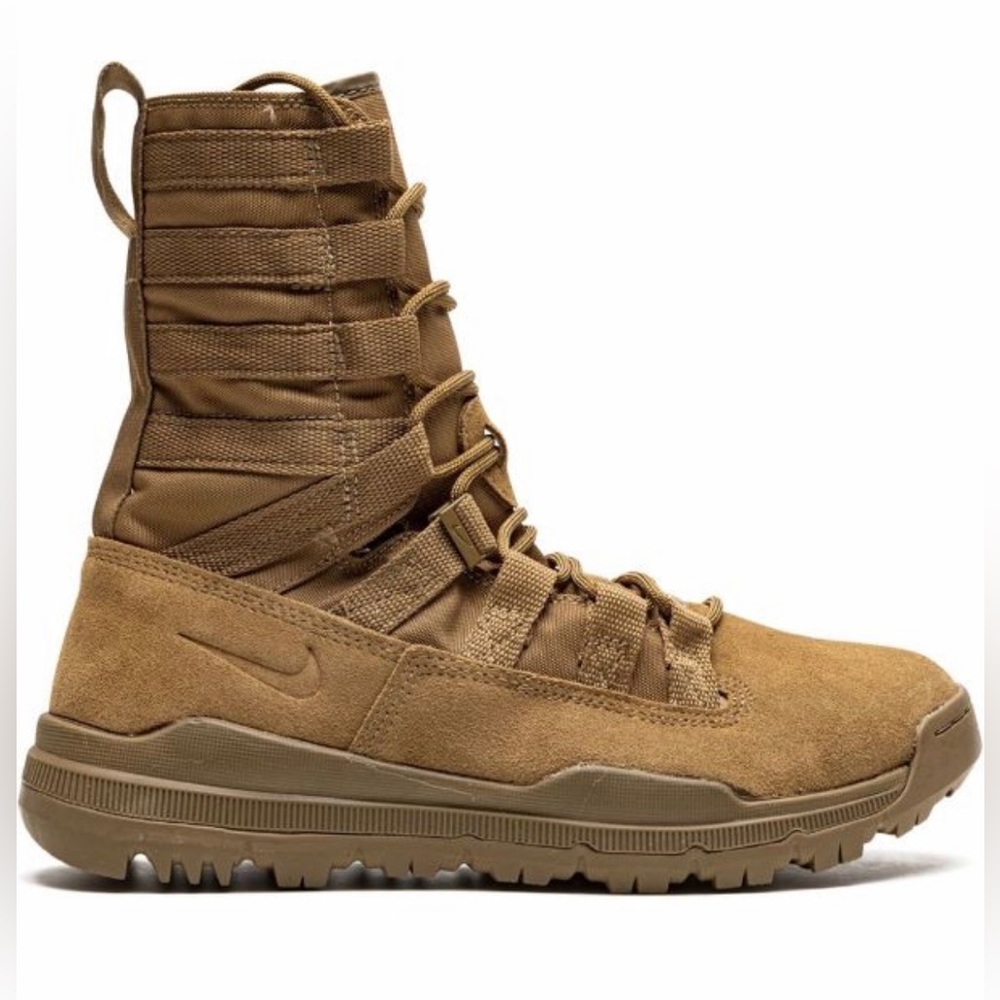 Size 13 Mens- Nike SFB Brown Mesh/ Suede Jungle Combat Boots Coyote